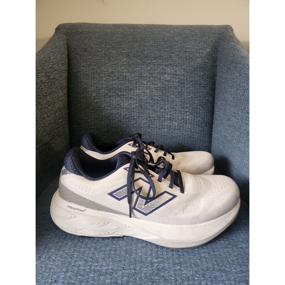 New Balance Men's Fresh Foam x 880v15 Sneakers White & Gray & Blue Size 11.5
